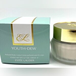 Estee Lauder Youth-Dew Body Creme in Gold and Cream